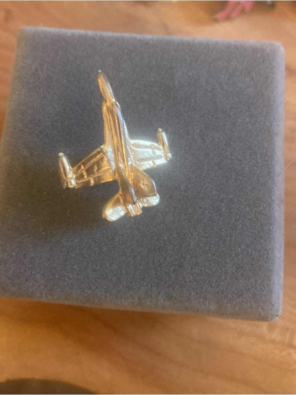 Gold Airplane Lapel Pin - Men's Accessory